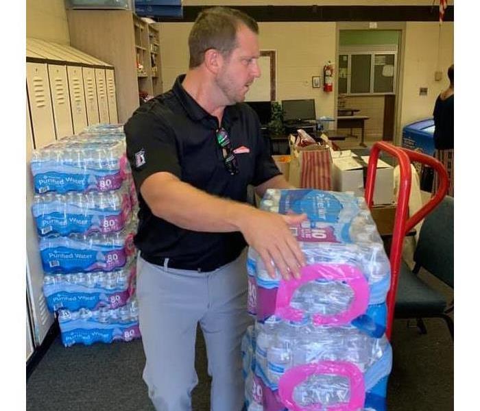 SERVPRO Owner Delivers Water to School in Need